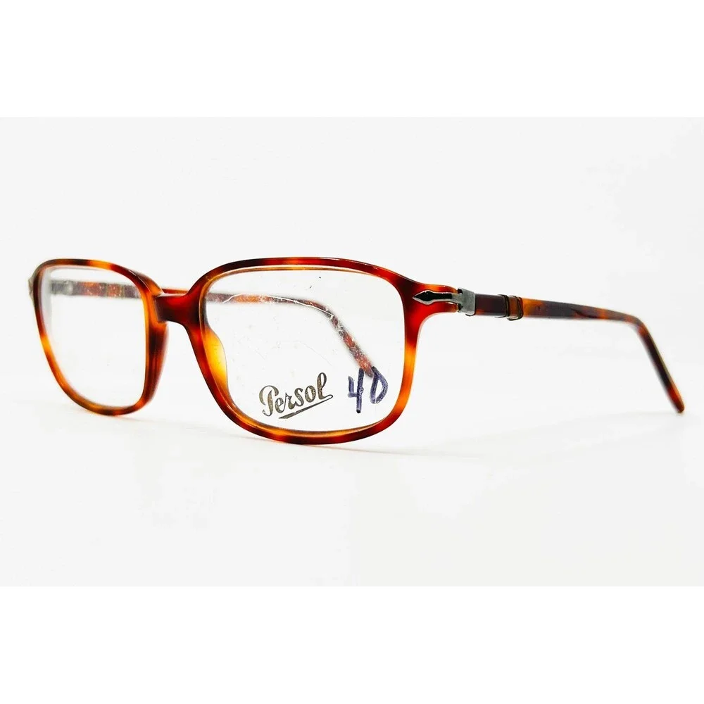 Persol Eyeglass Frames Mens Tortoise 2646-V Meflecto 53-17-140
